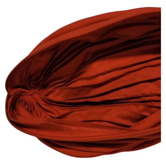 Rare Mid-Century Red Cotton Turban Head Wrap c.1950s–1960s - Picture 11 of 16
